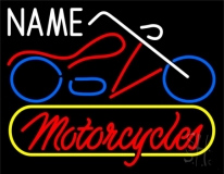 Custom Motorcycles 2 Neon Sign