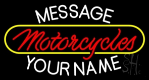 Custom Motorcycles Neon Sign