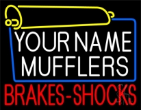 Custom Muffler Brakes 2 Shocks Neon Sign