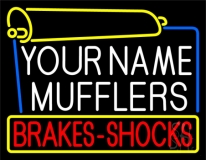 Custom Muffler Brakes Shocks Neon Sign