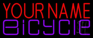 Custom Purple Bicycle 1 Neon Sign