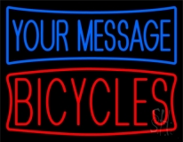 Custom Red Bicycles 1 Neon Sign