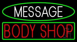 Custom Red Body Shop 1 Neon Sign