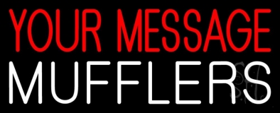 Custom Red Mufflers Neon Sign