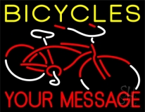 Custom Red Name Bicycle Logo 1 Neon Sign