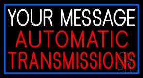 Custom Red Transmissions Neon Sign