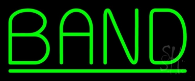 Green Band Neon Sign