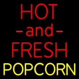 Hot And Fresh Popcorn Neon Sign