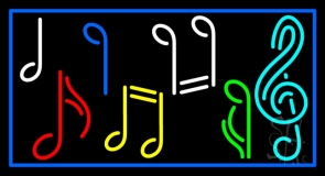 Instruments And Notes In 1 Neon Sign