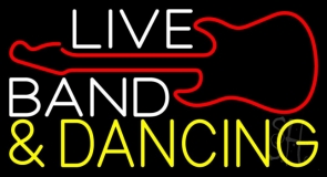 Live Bands Neon Sign