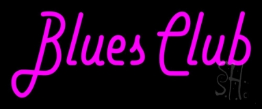 Pink Blues Club Neon Sign