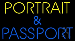 Portrait And Passport Neon Sign