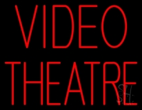 Video Theatre Neon Sign