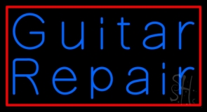 Blue Guitar Repair 1 Neon Sign