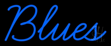 Blues Cursive 1 Neon Sign