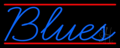 Blues Cursive 2 Neon Sign
