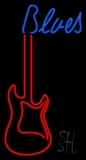 Blues Red Guitar Neon Sign