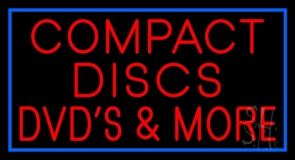 Compact Disc Dvds More Neon Sign
