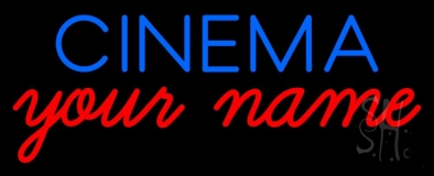 Custom Blue Cinema Neon Sign