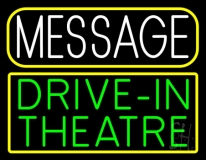 Custom Green Drive In Theatre Neon Sign