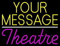 Custom Pink Cursive Theatre Neon Sign