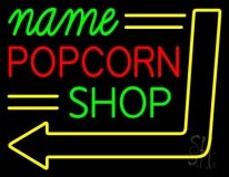 Custom Popcorn Shop Neon Sign