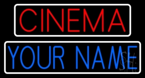 Custom Red Cinema Neon Sign