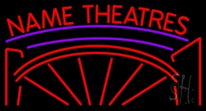 Custom Red Theatres Neon Sign