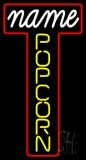Custom Vertical Yellow Popcorn Neon Sign