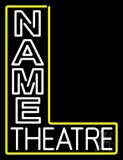 Custom White Theatre Neon Sign
