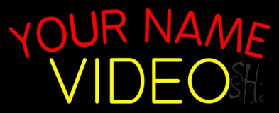 Custom Yellow Video Neon Sign