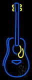 Blue Guitar Logo Neon Sign
