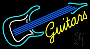 Guitar 2 Logo Neon Sign