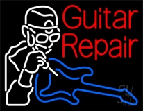 Guitar Repair 2 Neon Sign