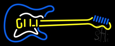 Guitar Logo 1 Neon Sign