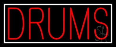 Red Drums Block 1 Neon Sign