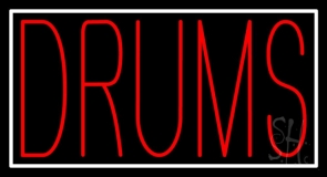 Red Drums Block 2 Neon Sign