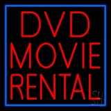 Red Dvd Movie Rental Block 2 Neon Sign
