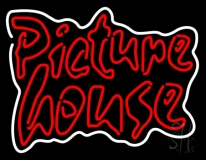 Red Picture House Neon Sign