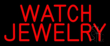 Red Watch Jewelry Neon Sign