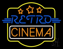 Retro Cinema Neon Sign