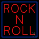 Rock N Roll Block Neon Sign