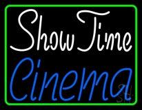 Showtime Cinema With Border Neon Sign
