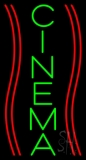 Vertical Green Cinema Block Neon Sign
