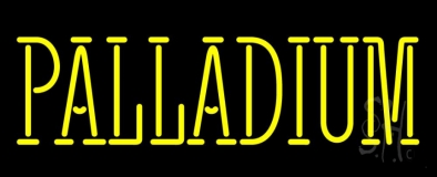 Yellow Palladium Neon Sign