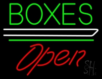 Boxes Double Stroke 2 Neon Sign