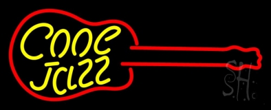 Cool Jazz Guitar 2 Neon Sign