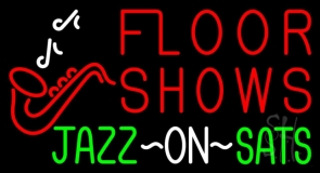 Floor Shows Jazz Neon Sign