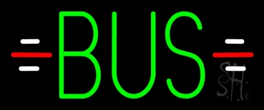 Green Bus Neon Sign
