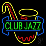 Green Club Jazz Block With Saxophone 3 Neon Sign